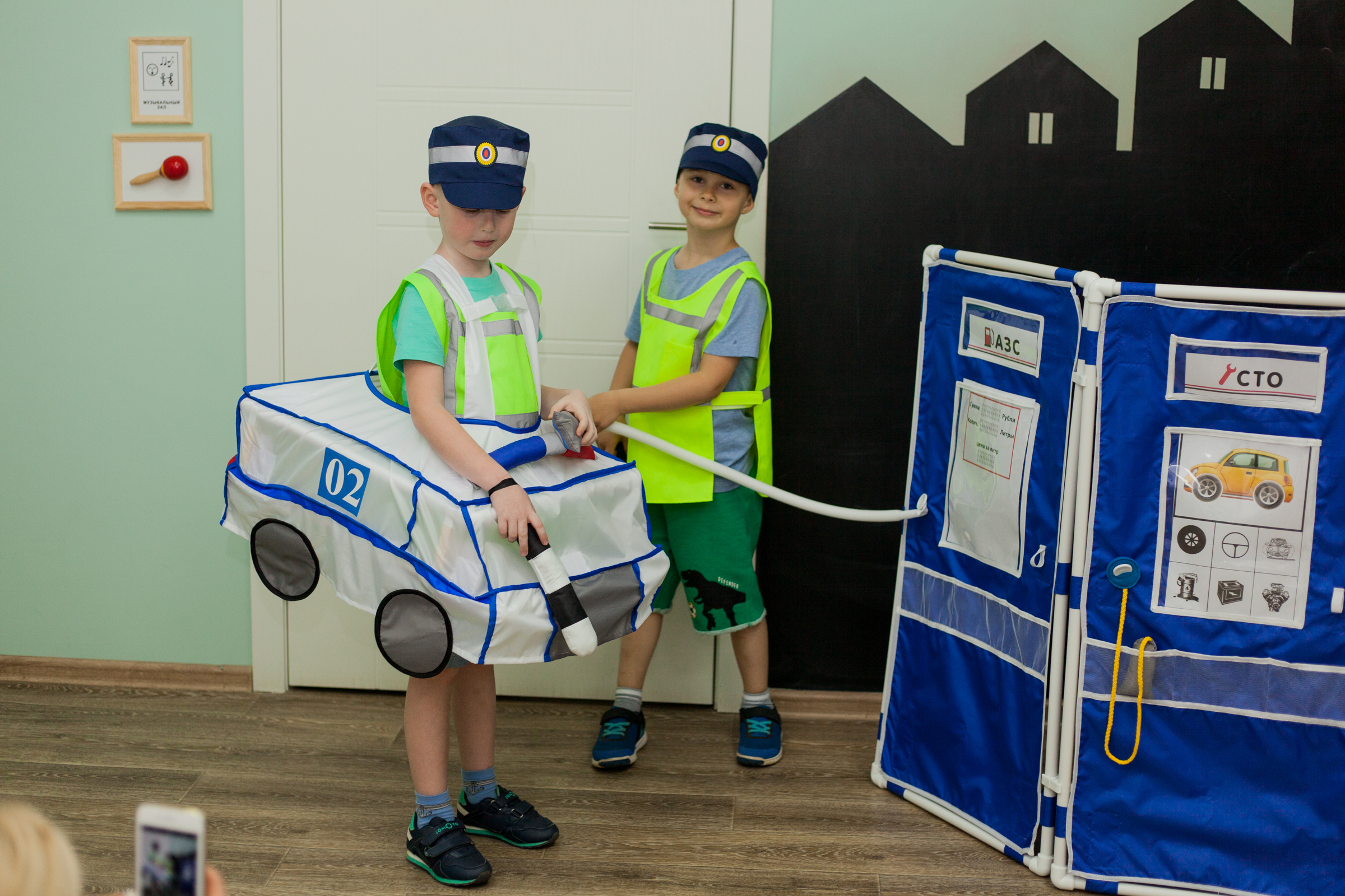 A set for the "Traffic post"